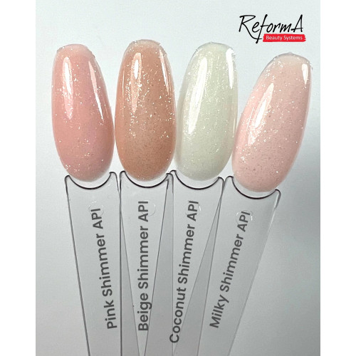 Cover base Coconut Shimmer API (942267), 10 ml. Reforma