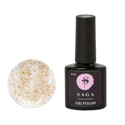 SAGA No sticky Top coat Leaf GOLD 8 ml