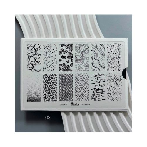 SAGA Пластина для Стемпінгу №03 Abstractions