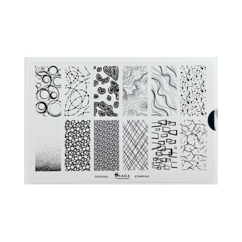 SAGA Пластина для Стемпінгу №03 Abstractions