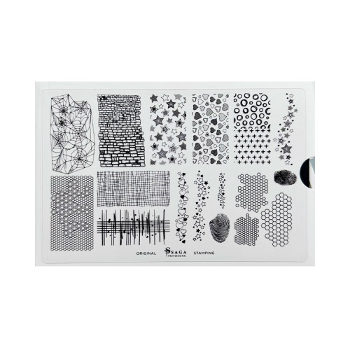 SAGA Пластина для Стемпінгу №10 Fantasy
