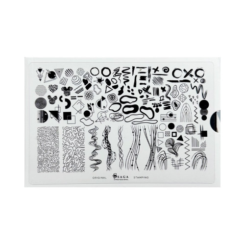 SAGA Пластина для Стемпінгу №09 Space