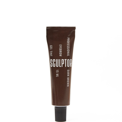 Eyebrow gel paint DARK BROWN 15 ml, SCULPTOR
