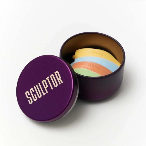 Set of silicone rollers for lamination of OPEN LOOK eyelashes, 4 pairs, "COLOR MYH", SCULPTOR