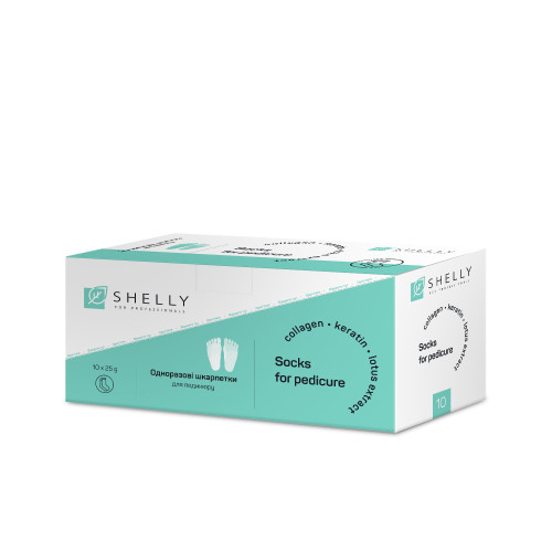 Set of socks for pedicure Shelly 10 pcs. 10x40 g