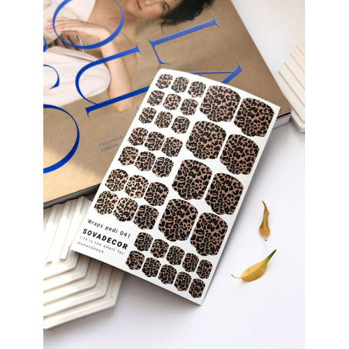 Wraps for pedicure 041 SOVADECOR