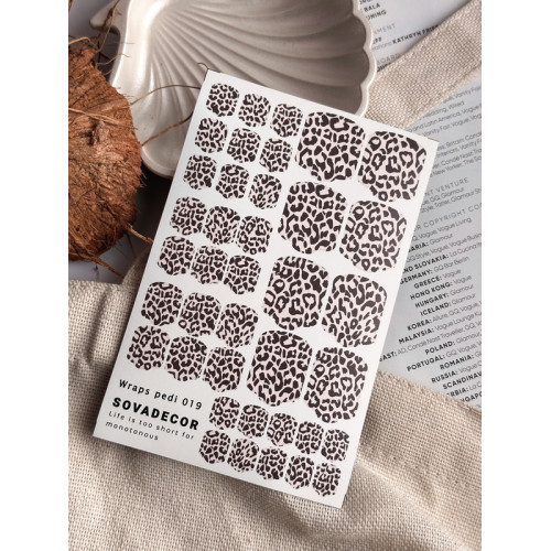 Wraps for pedicure 019 SOVADECOR