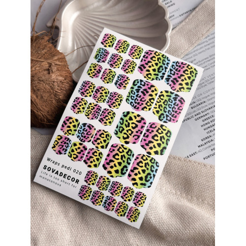 Wraps for pedicure 020 SOVADECOR