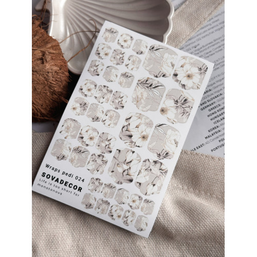 Wraps for pedicure 024 SOVADECOR