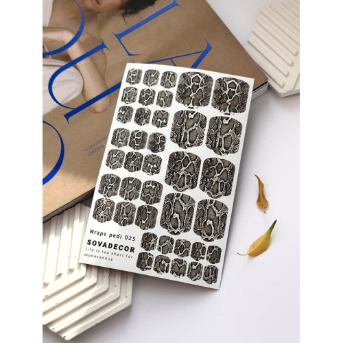 Wraps for pedicure 025 SOVADECOR