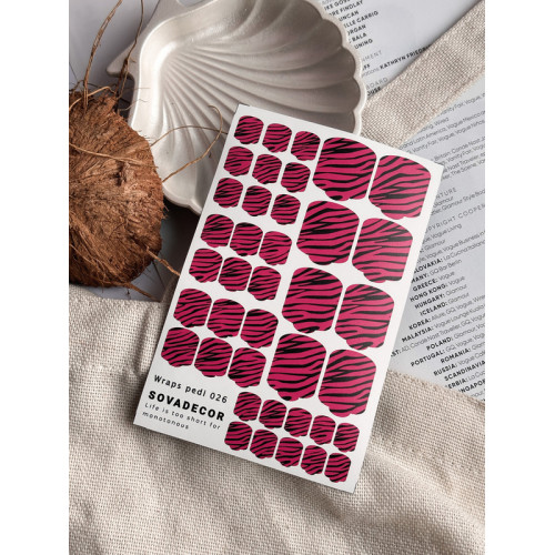 Wraps for pedicure 026 SOVADECOR