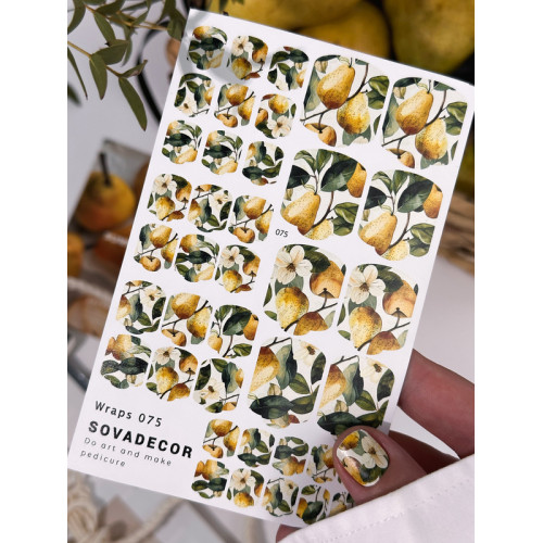 Wraps for pedicure 075 SOVADECOR