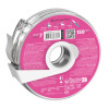 White disposable abrasive tape in a plastic case Bobbinail STALEKS PRO 150 grit AT-150w