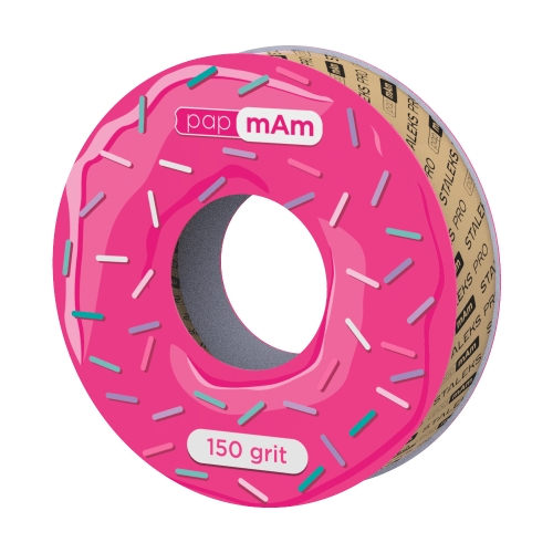 White disposable abrasive tape papmAm (without plastic case) STALEKS PRO 150 grit ATSC-150w