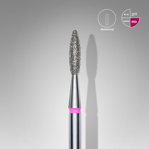 STALEKS Diamantový fréz Plamen červený 2,1 × 8 mm FA10R021/8
