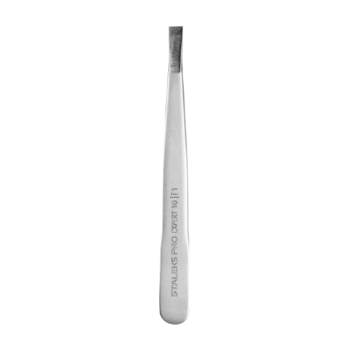Eyebrow tweezers Staleks EXPERT 10 TYPE 1 (wide straight) TE-10/1
