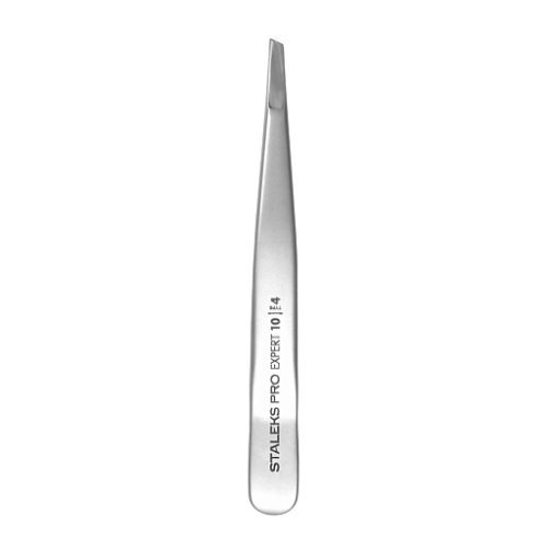 Eyebrow tweezers Staleks EXPERT 10 TYPE 4 (slant) TE-10/4