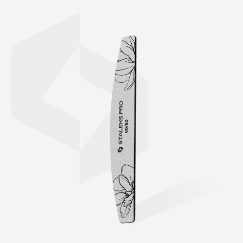 Half-moon file mineral EXPERT 40 80/80 grit (25 pcs) Staleks NFE-40-80/80-25