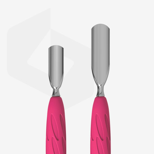Manicure Pusher With Silicone Handle "Gummy" Staleks UNIQ 10 TYPE 1 (Wide Rounded Pusher + Narrow Rounded Pusher) PQ-10/1