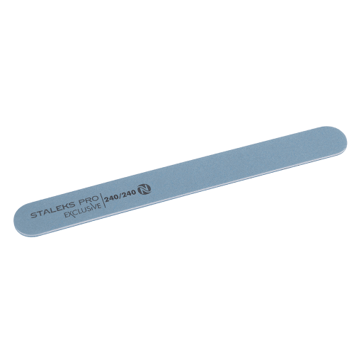 Mineral straight nail file Staleks EXCLUSIVE without foam 240/240 grit NFX-22/7-1