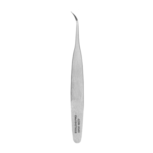 Professional eyelash tweezers Staleks EXPERT 40 TYPE 7 (curved) TE-40/7