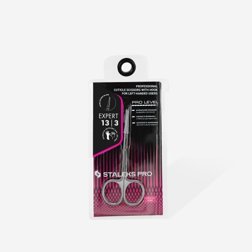 Professional scissors with a hook for levka EXPERT 13 TYPE 3 Staleks