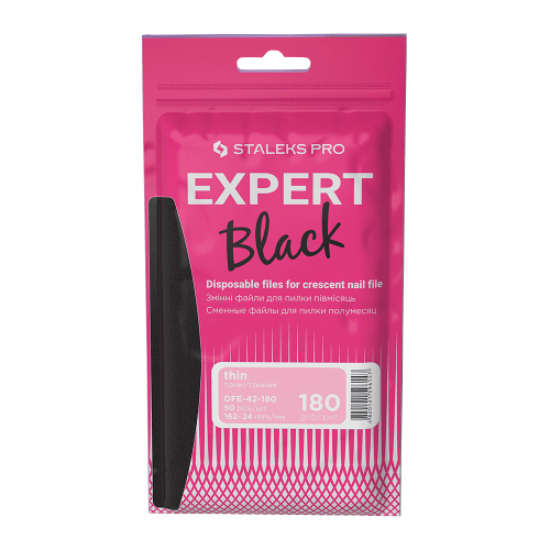 Replaceable abrasive kit for crescent file Staleks EXPERT 42 180 grit (50 pcs) DFE-42-180