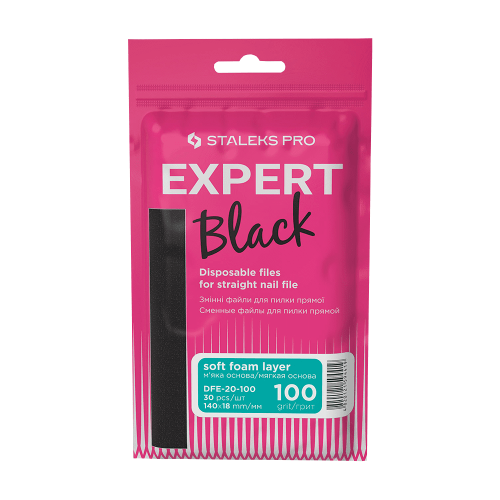 Replaceable abrasive kit for straight file (soft base) Staleks EXPERT 20 100 grit (30 pcs) DFE-20-100 DFE-20-100