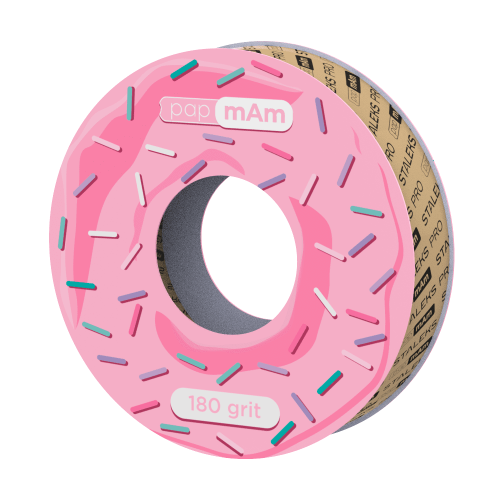 White disposable abrasive tape papmAm (without plastic case) STALEKS PRO 180 grit ATSC-180w