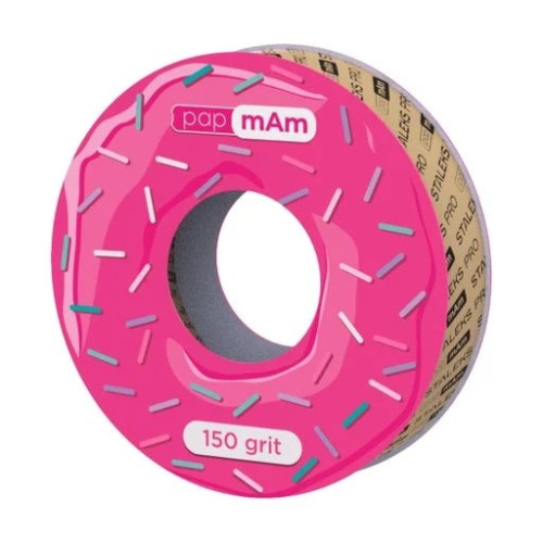 White disposable abrasive tape (without plastic case) Bobbinail STALEKS PRO 150 grit ATS-150w