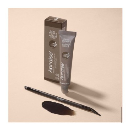 Paint No. 3 dark brown (VEGAN) Apraise, 20 ml.