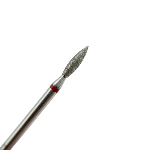 Diamond nail drill bit, Flame red, 025 (H02509D-F), TOUCH 