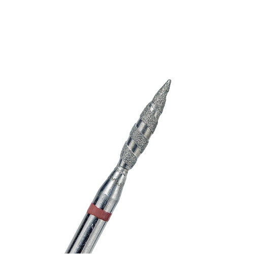 Diamond nail drill bit, Tornado red, 021 (H0210SD-F), TOUCH 