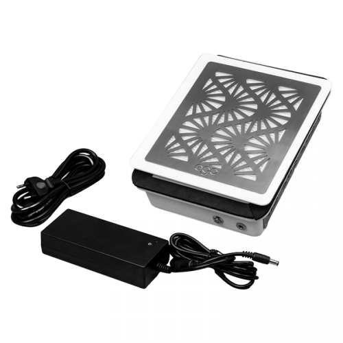 Built-in nail dust collector for manicure-pedicure with filter EGO-AMI (Black, 17W, EU plug)