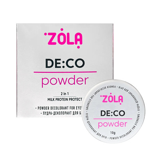 Eyebrow decolorant powder DE:CO Powder ZOLA, 10 g