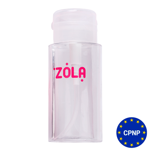 ZOLA Plastic Liquid Container with Dispenser Pump (Transparent)