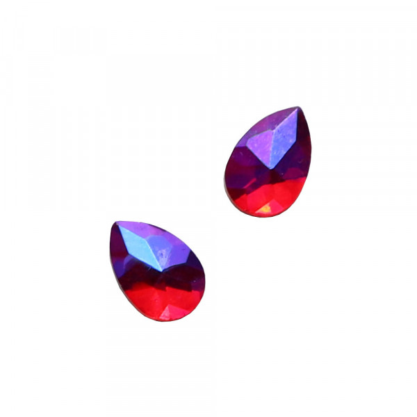 Teardrop Stones Full (4x6 mm.) Red AB, 2 pieces Komilfo