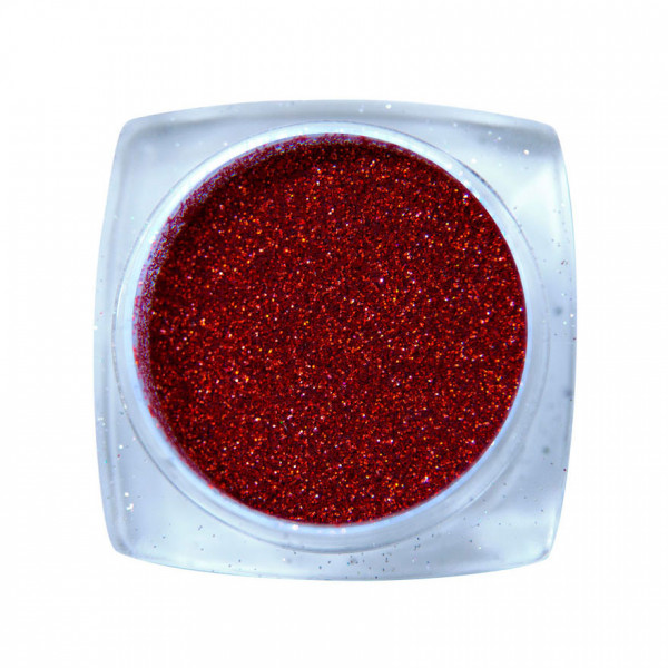 Spangles №004 Hologram Red (0.1 mm, 2.5 g) Komilfo