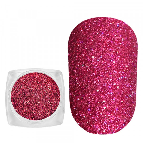 Spangles №006 Hologram Pink-red (0.1 mm, 2.5 g) Komilfo