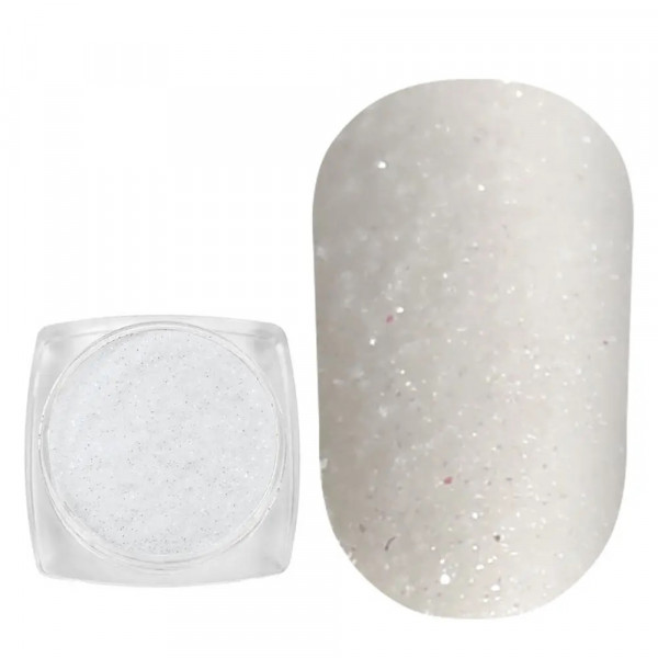 Spangles №022 Silvery White (0.1 mm, 2.5 g) Komilfo