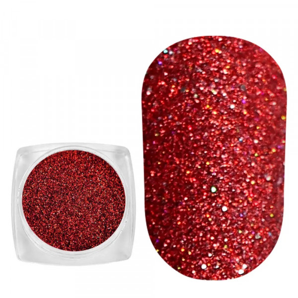 Spangles №037 Red (0.08 mm, 2.5 g) Komilfo