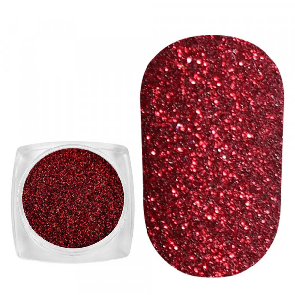 Spangles №038 Dark-red (0.08 mm, 2.5 g) Komilfo