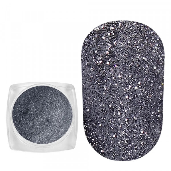 Spangles №066 Gray (0.1 mm, 2.5 g) Komilfo