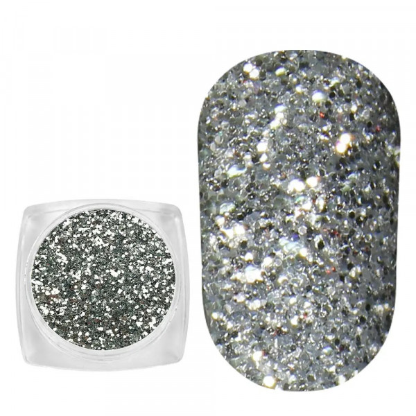 Spangles №102G Silver (0.4 mm, 2.5 g) Komilfo