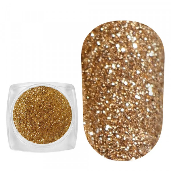 Spangles №106 Cold Gold (0.08 mm, 2.5 g) Komilfo