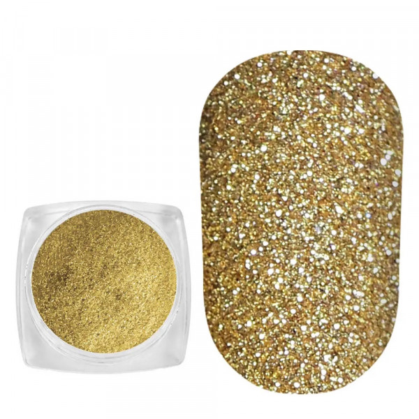 Spangles №107 Gold (0.08 mm, 2.5 g) Komilfo