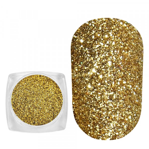 Spangles №107D Gold (0.15 mm, 2.5 g) Komilfo