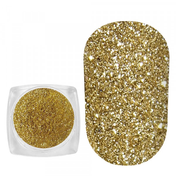 Spangles №109 Light Gold (0.08 mm, 2.5 g) Komilfo