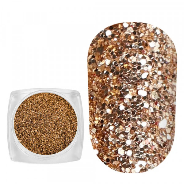 Spangles №110F Red Gold (0.08 mm, 2.5 g) Komilfo