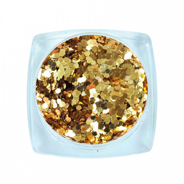 Spangles №110K Quiet Gold (1 mm, 2.5 g) Komilfo